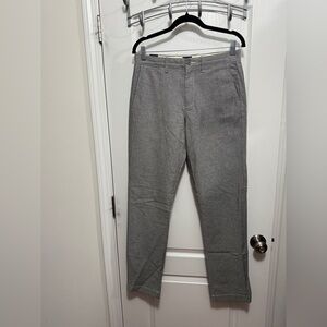 J Crew Mens 770 Straight Fit‎ Tech Flat Front Oxford Chino Pants 29X32 Gray NWOT